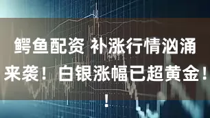 鳄鱼配资 补涨行情汹涌来袭！白银涨幅已超黄金！